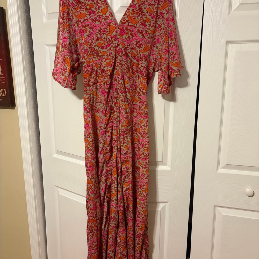 Classic Women’s Jumpsuit with palazzo pants. Elastic waist. Adjustable.